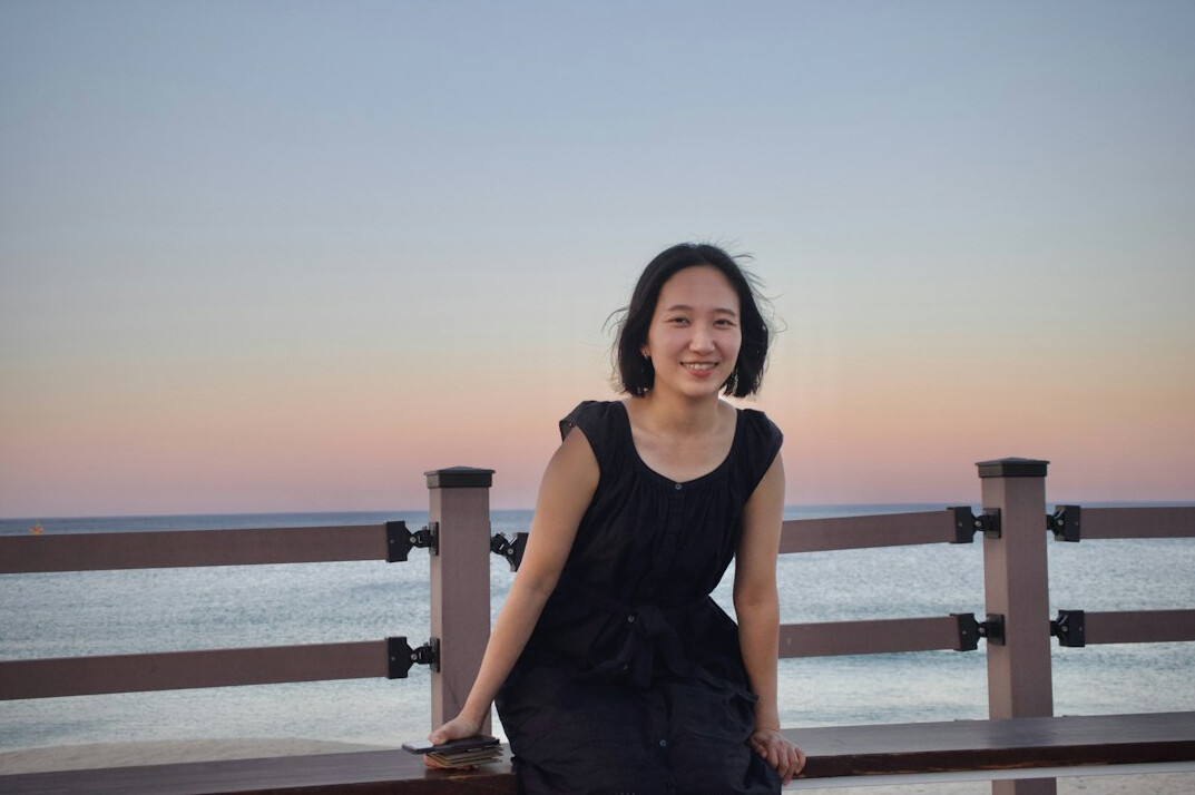 Portrait of a young Brazilian woman writer smiling